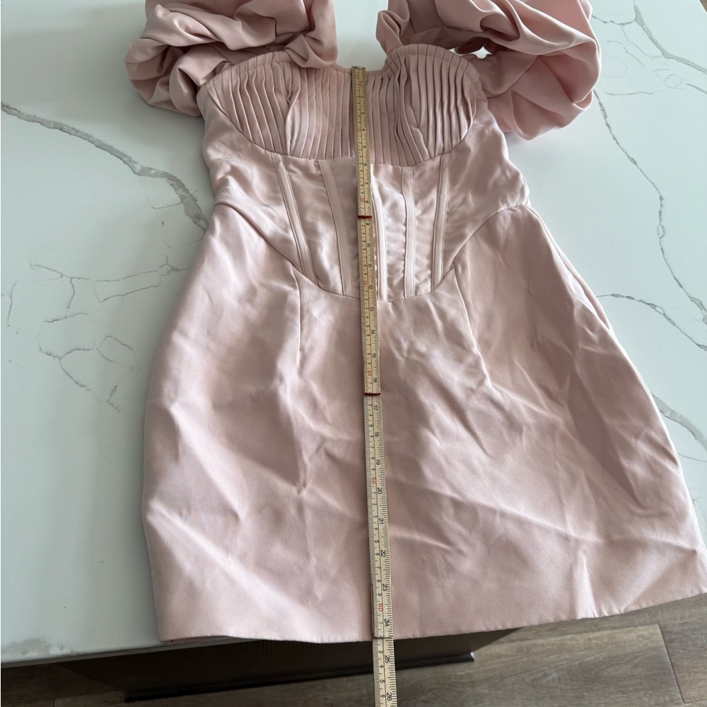 PrettyLittleThing‎ Blush Off-Shoulder Mini Dress. NWT - Picture 6 of 7
